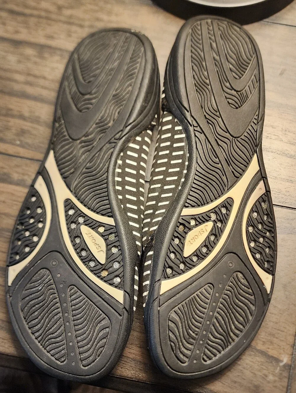 JSPORT Mermaid Too Women's Water Shoes Size 6.5 Black Mesh Aqua Beach Pool